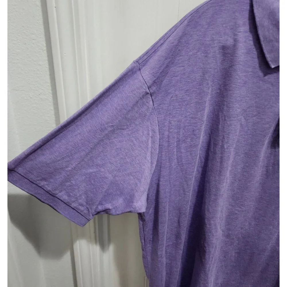 Polo Ralph Lauren Purple Short Sleeve‎ Polo Shirt Size 2XLT Flesh Pony Cotton